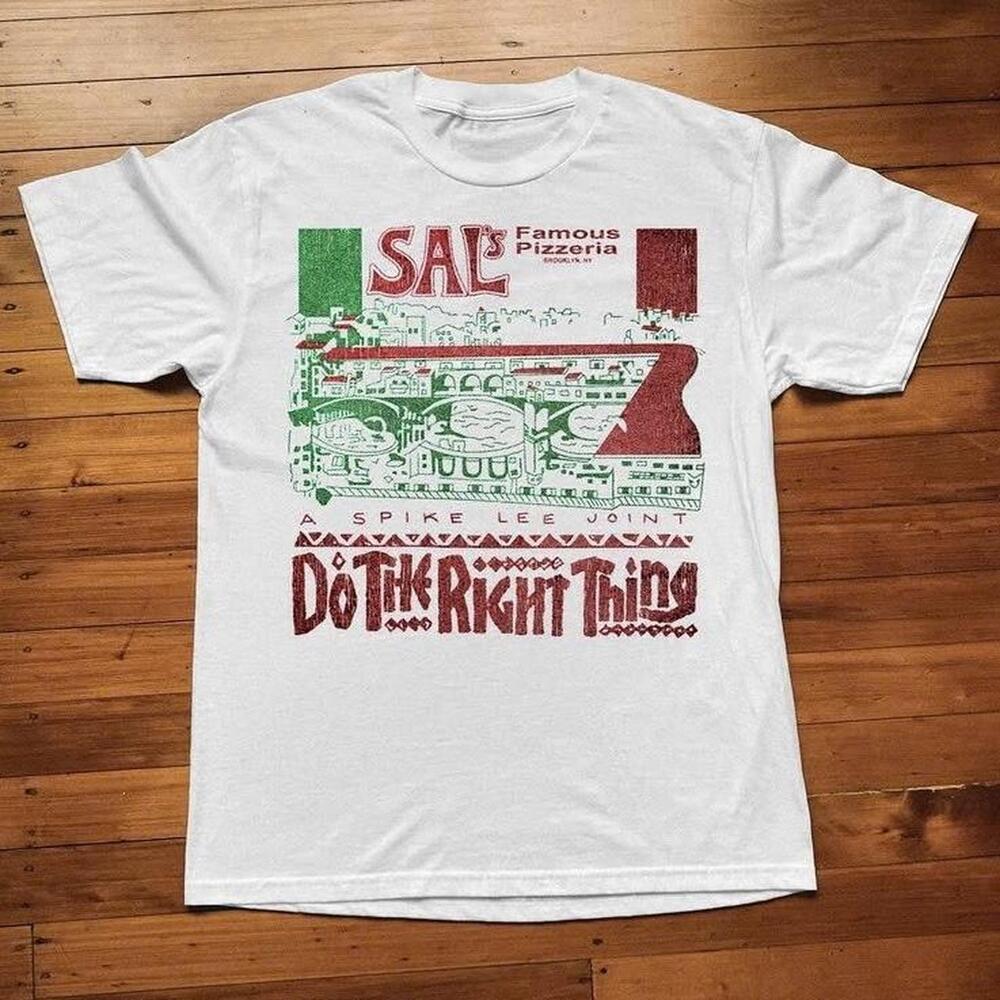 Do The Right Thing Famous Pizzeria White Cotton T Shirt